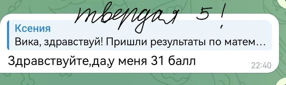 Скриншот отзыва ученика или родителя № 9